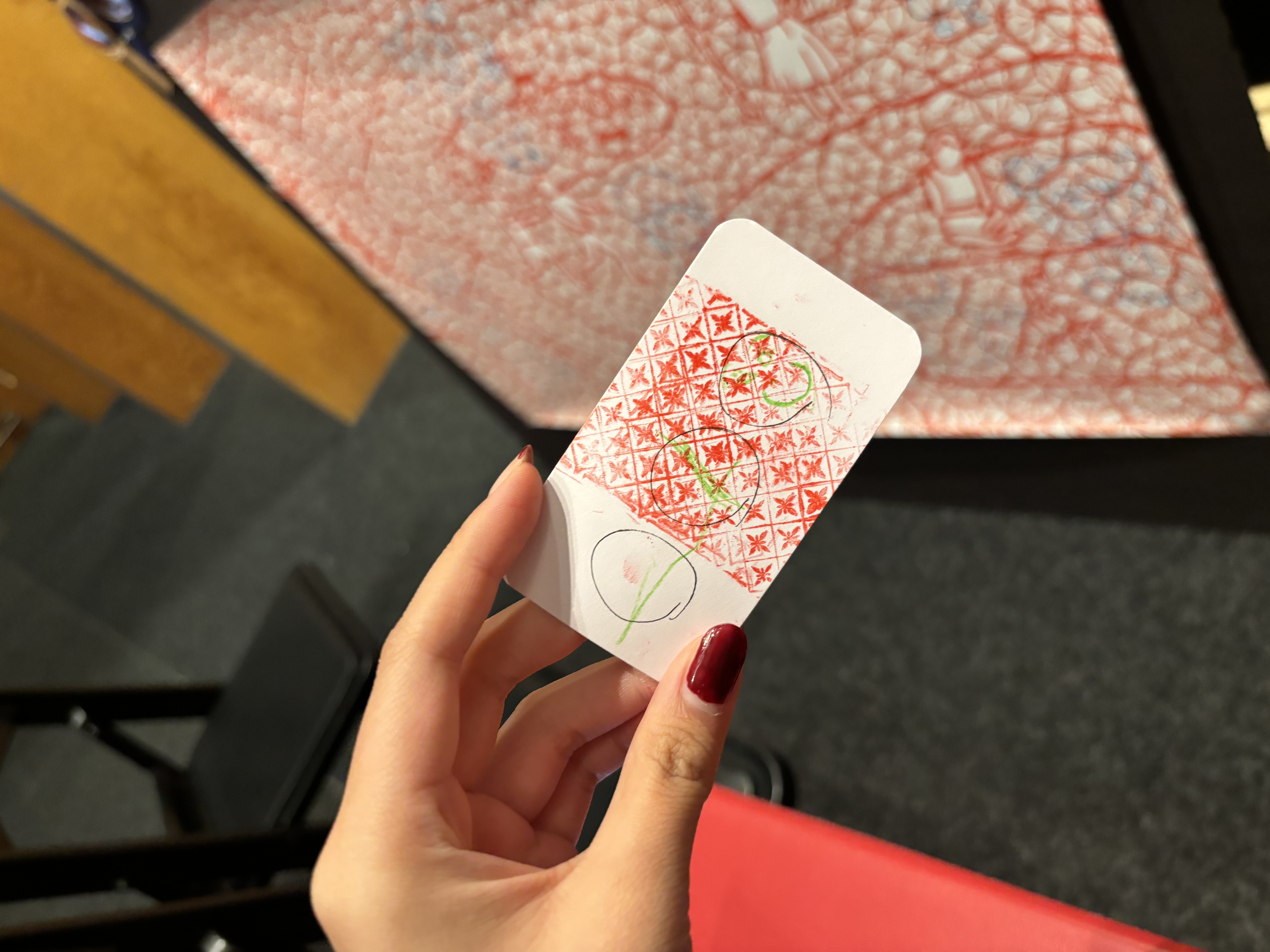 Sticker card - museum visit